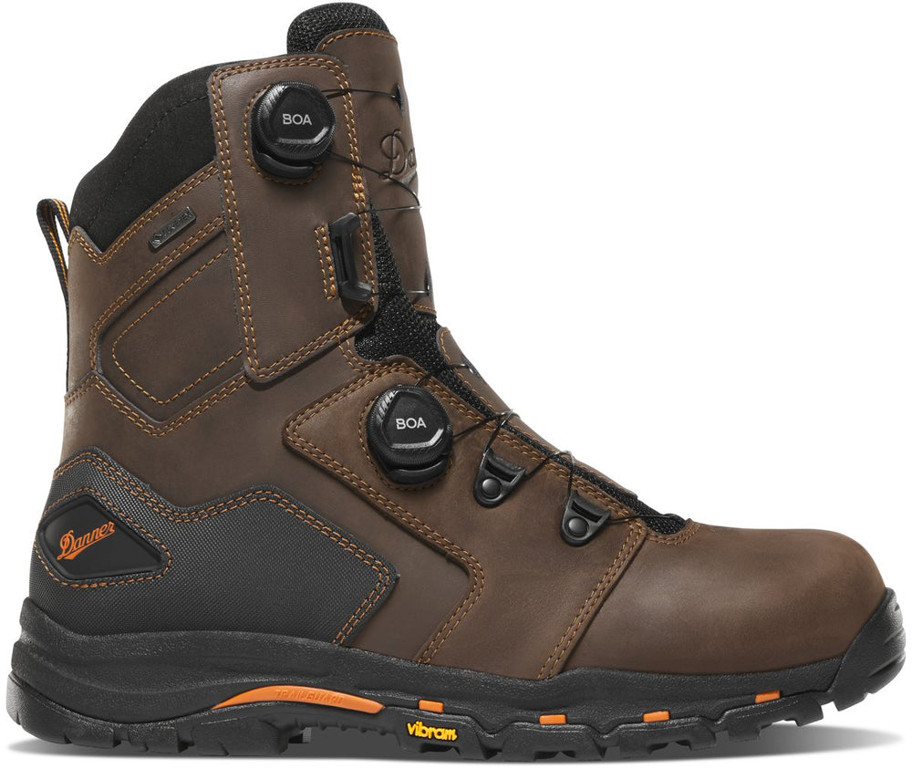 Vicious BOA 8" Brown/Orange Composite Toe (NMT) | Danner For Sale