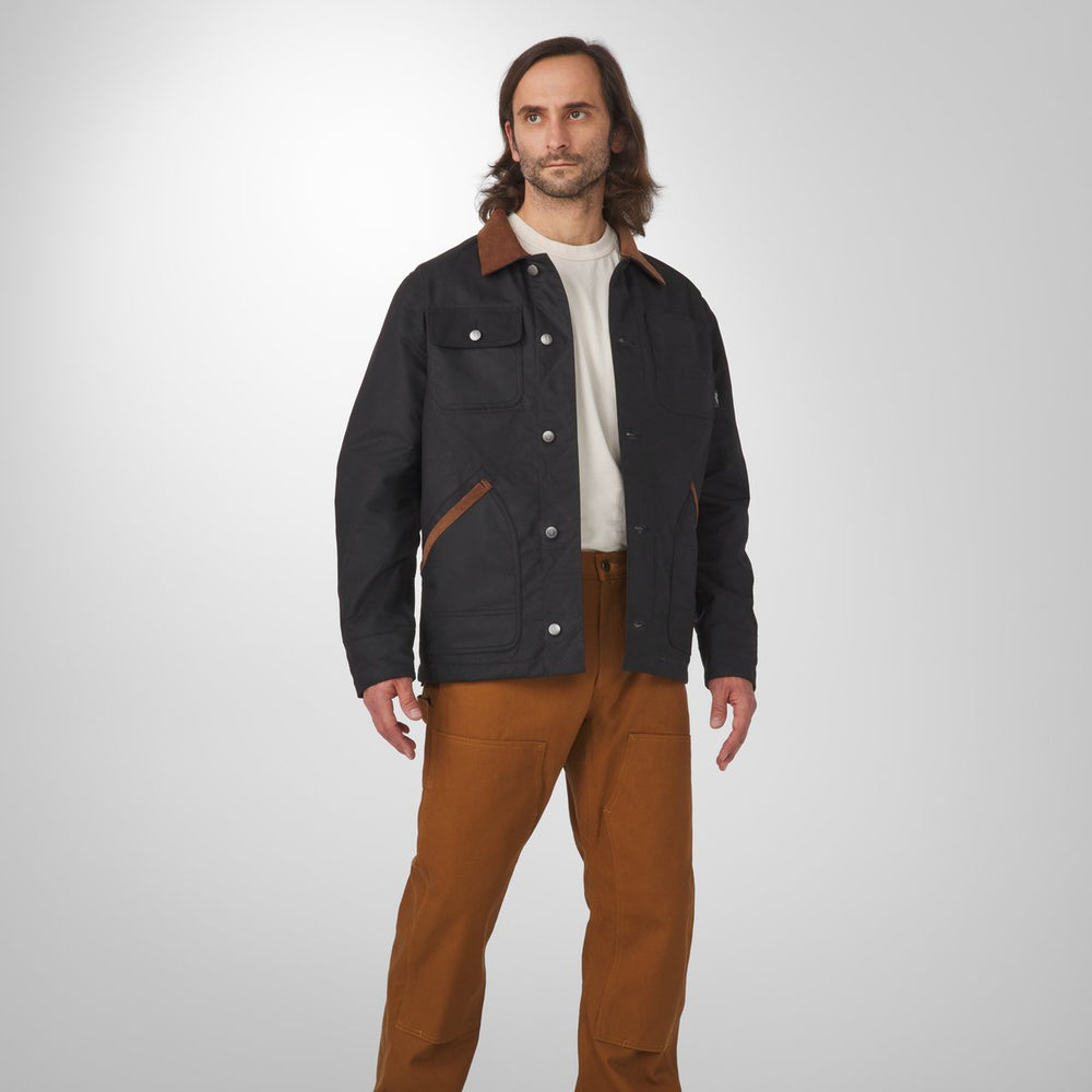 Shipyard Waxed Canvas Jacket Black/Bison | Danner For Sale