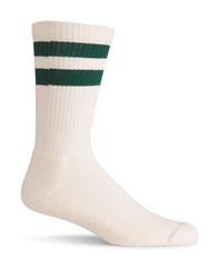 Cotton Socks Midweight Crew - Natural/Green | Danner Discount