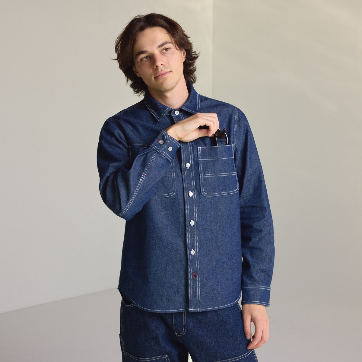 Larch Mt Denim Shirt Dark Wash Indigo | Danner On Sale