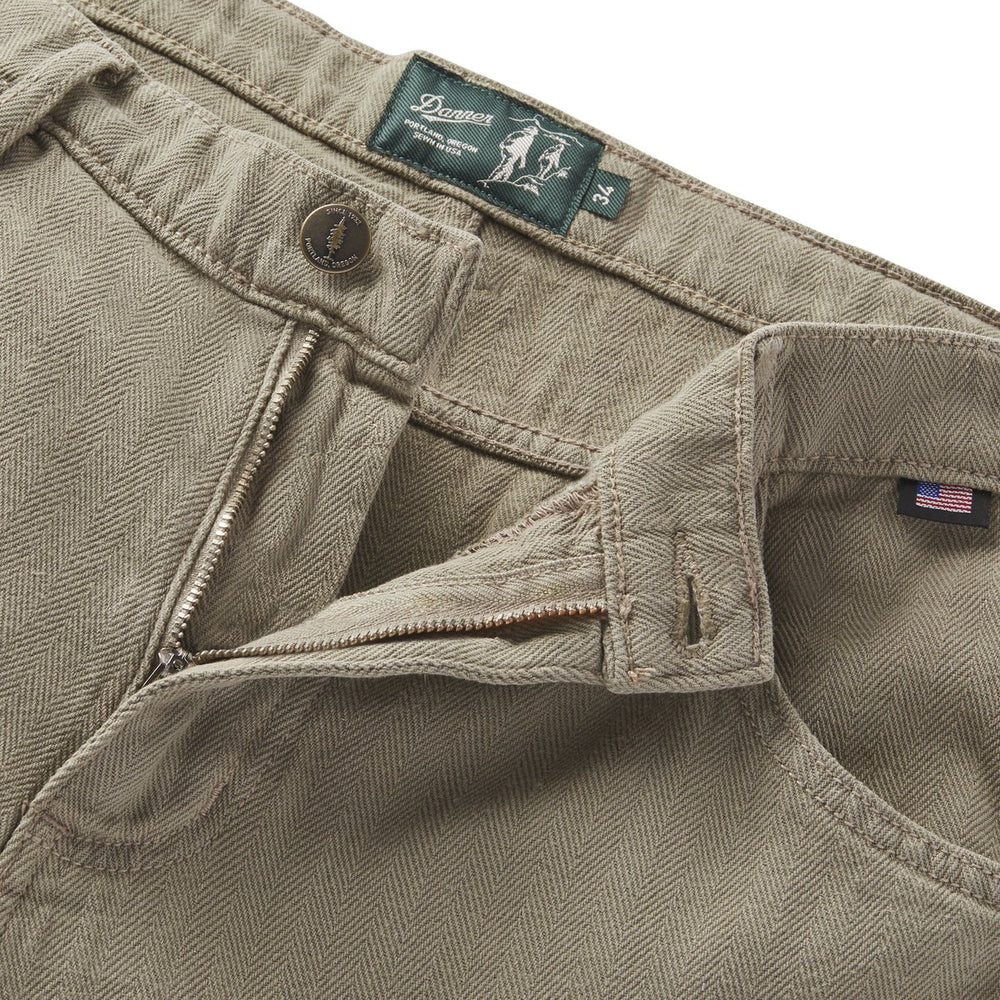 Kenton Double Knee Pants  Herringbone Dusty Olive | Danner