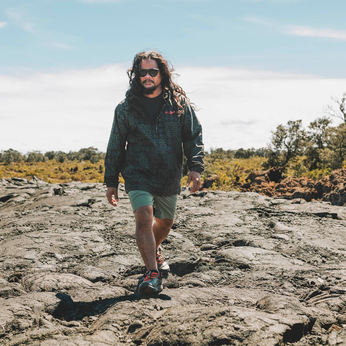 Sig Zane X Danner ʻŌnini Windbreaker Black/Green | Danner On Sale