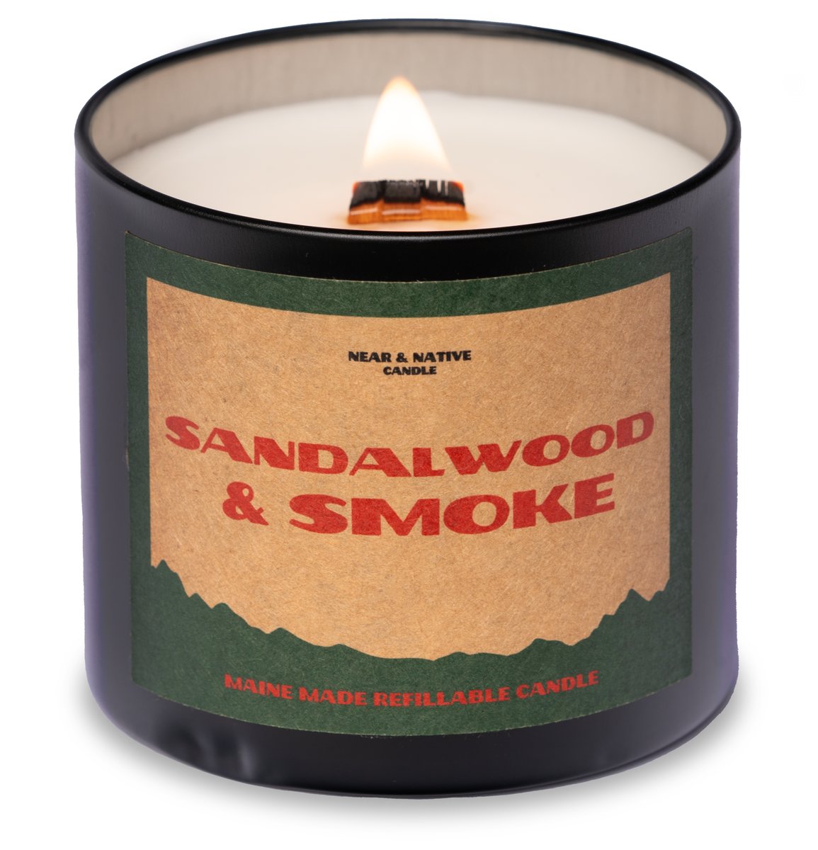 Near & Native Candle 10oz Sandlewood & Smoke | Danner Discount