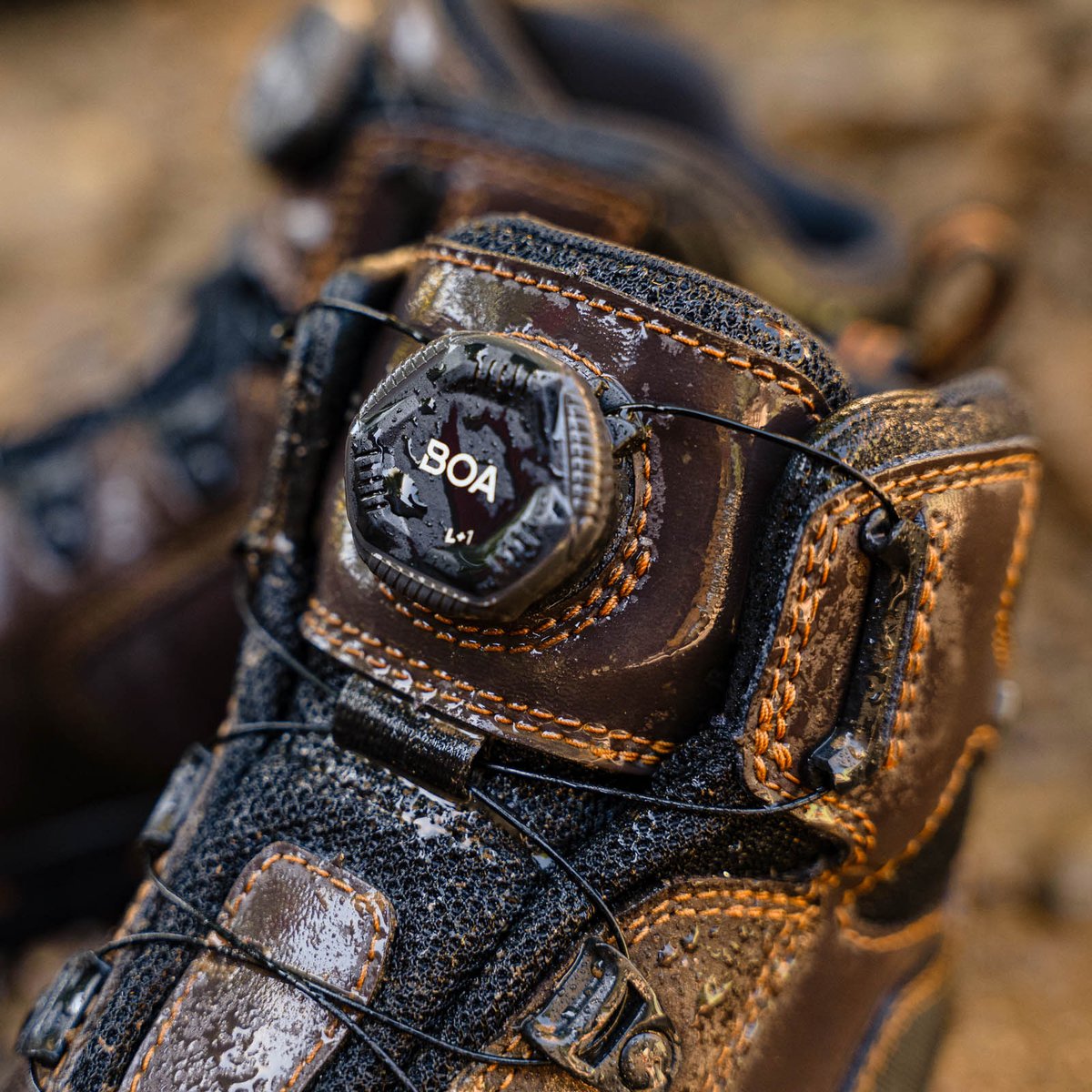 Vicious BOA 4.5" Brown/Orange Composite Toe (NMT) | Danner