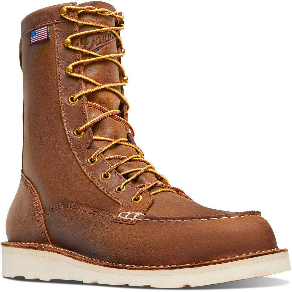 Bull Run Moc Toe 8" Tobacco Steel Toe | Danner For Sale