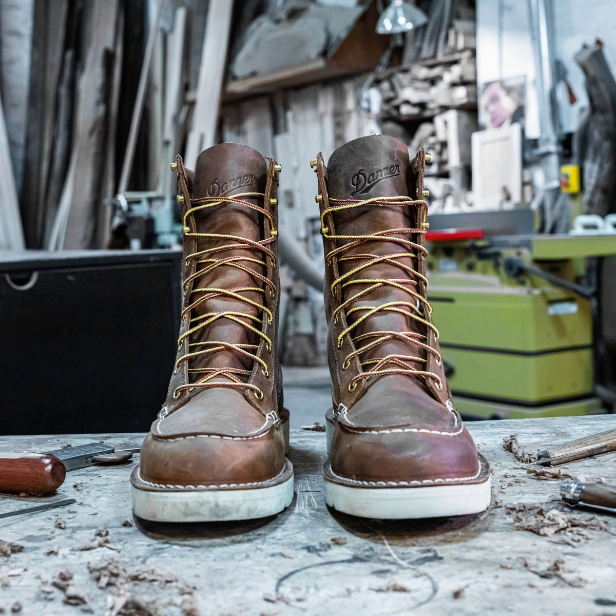 Bull Run Moc Toe 8" Tobacco Steel Toe | Danner For Sale