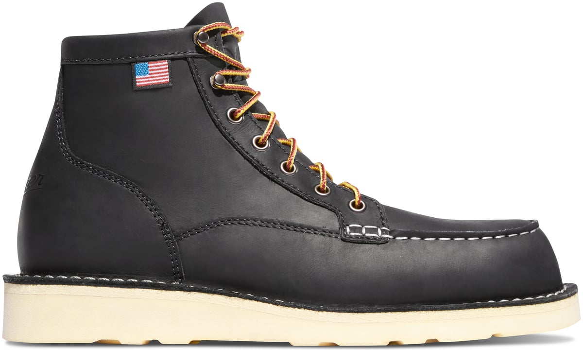 Bull Run Moc Toe 6" Black | Danner On Sale