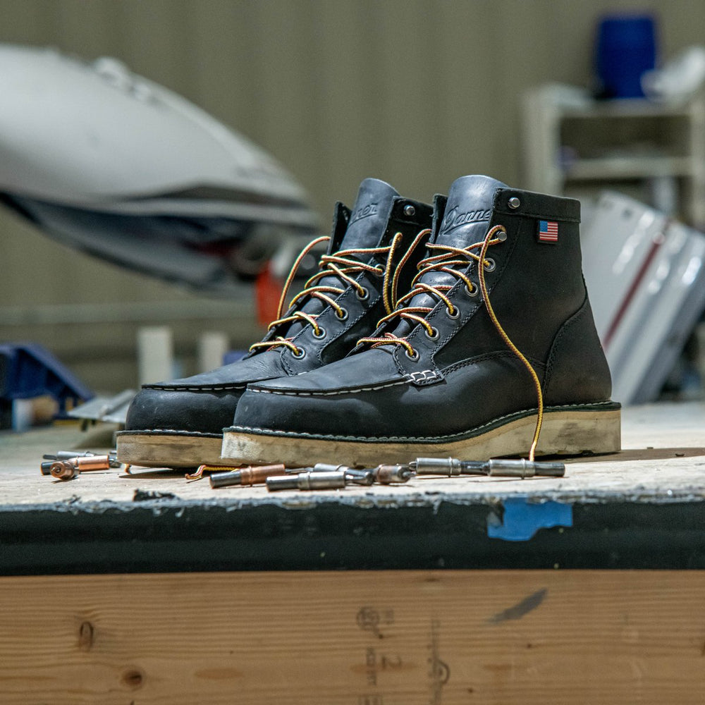 Bull Run Moc Toe 6" Black | Danner On Sale