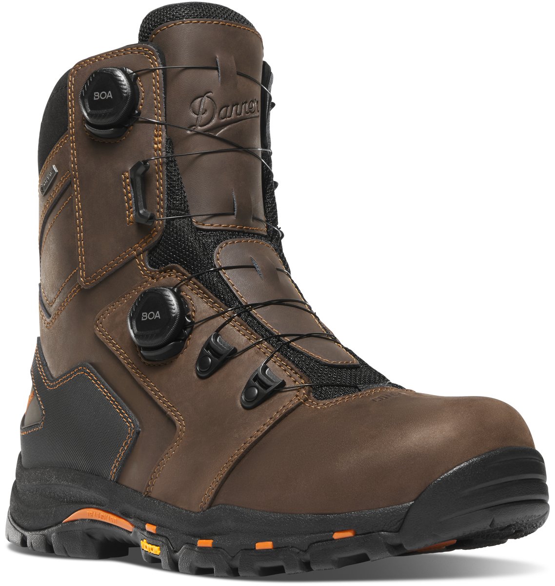 Vicious BOA 8" Brown/Orange Composite Toe (NMT) | Danner For Sale