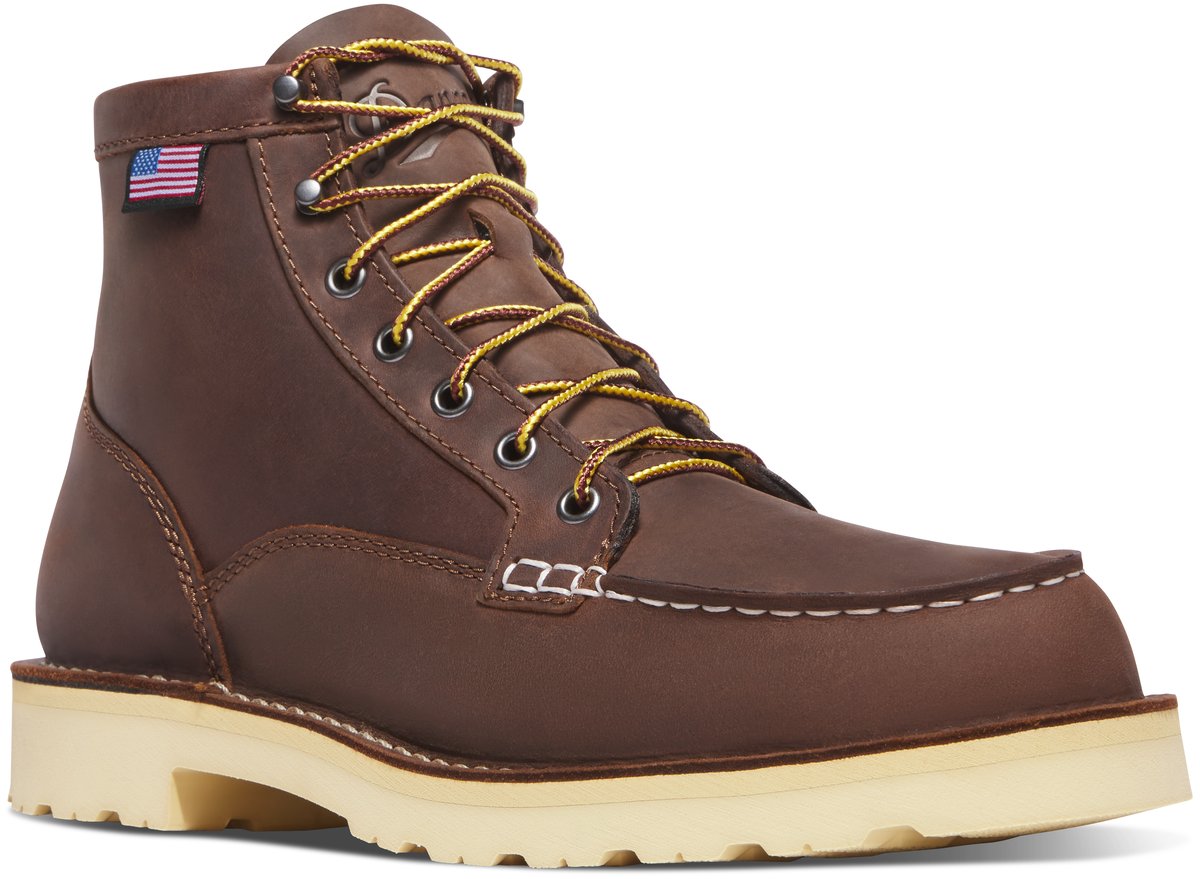 Bull Run Moc Toe 6" Brown - Heel - Steel Toe | Danner For Sale