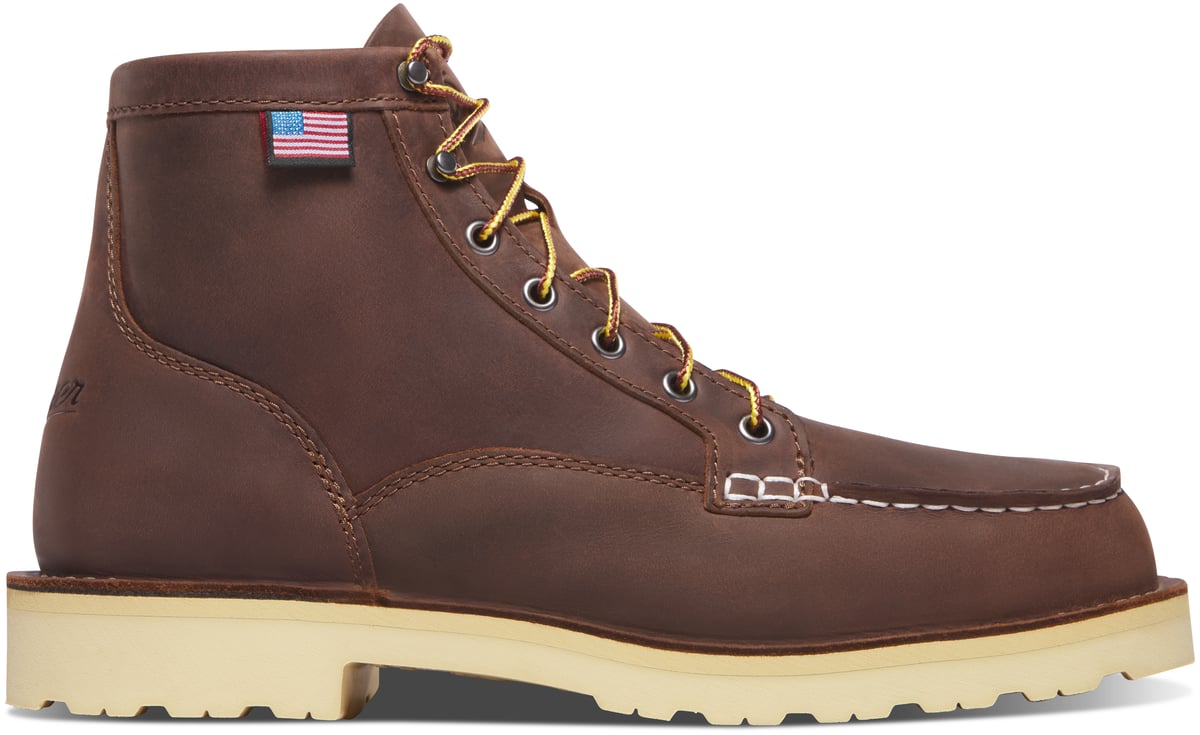 Bull Run Moc Toe 6" Brown - Heel | Danner For Sale