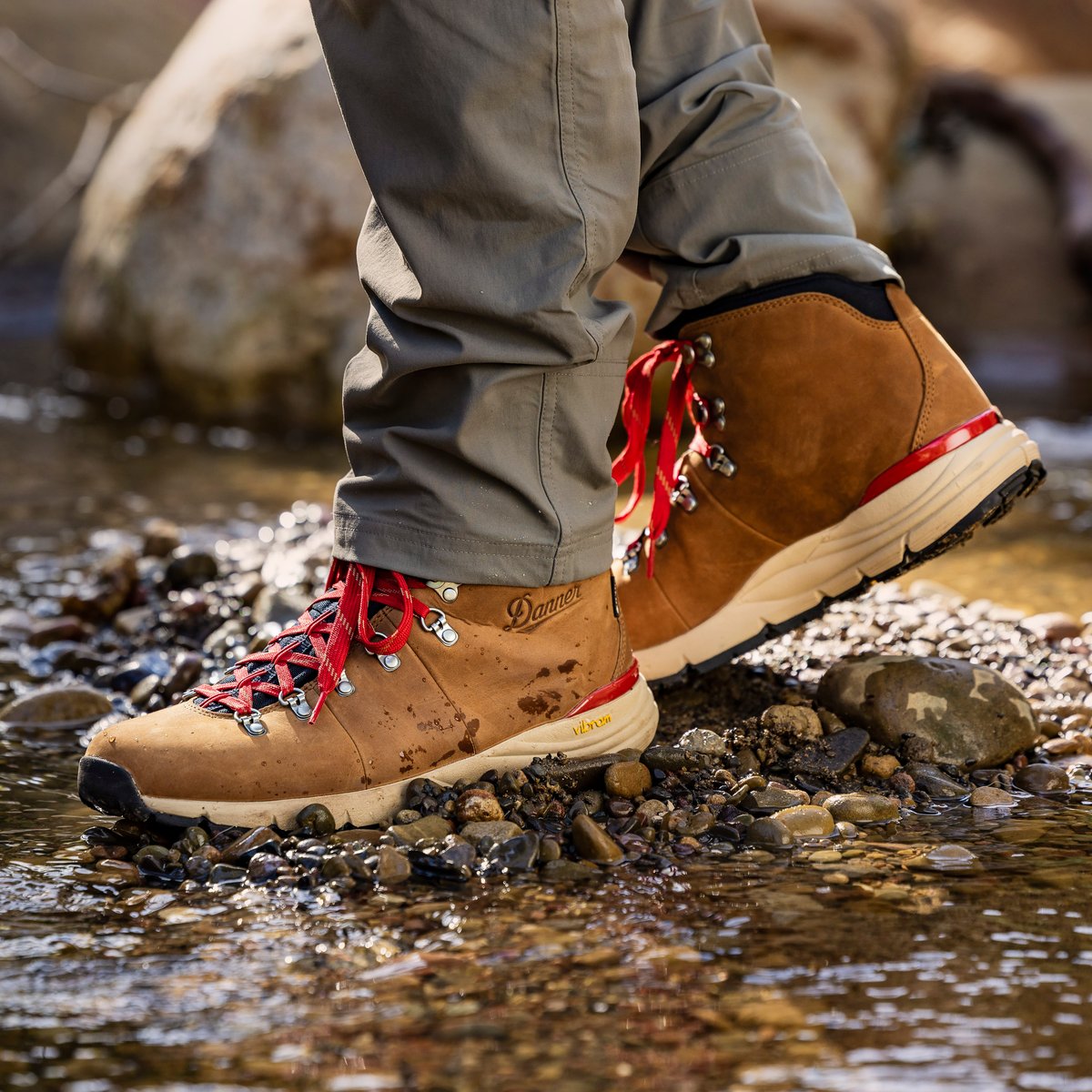Mountain 600 Leaf GTX Grizzly Brown/Rhodo Red | Danner For Sale