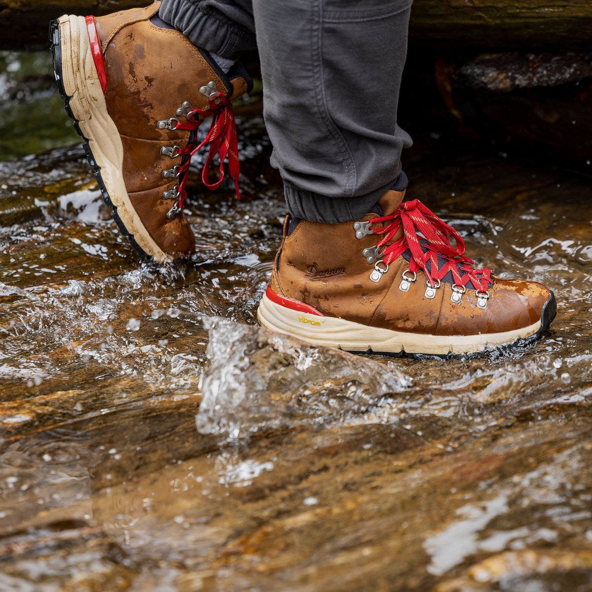 Mountain 600 Leaf GTX Grizzly Brown/Rhodo Red | Danner For Sale