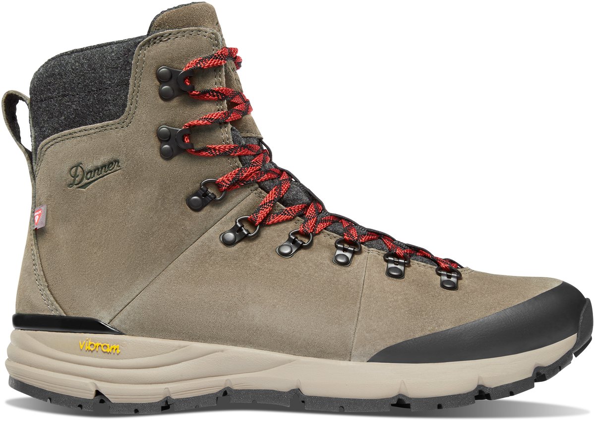 Arctic 600 Side-Zip Brown/Red Insulated 200G | Danner Discount