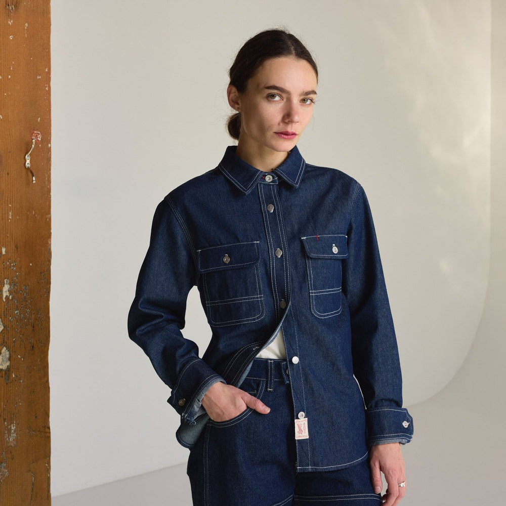 Larch Mt Denim Shirt Dark Wash Indigo | Danner