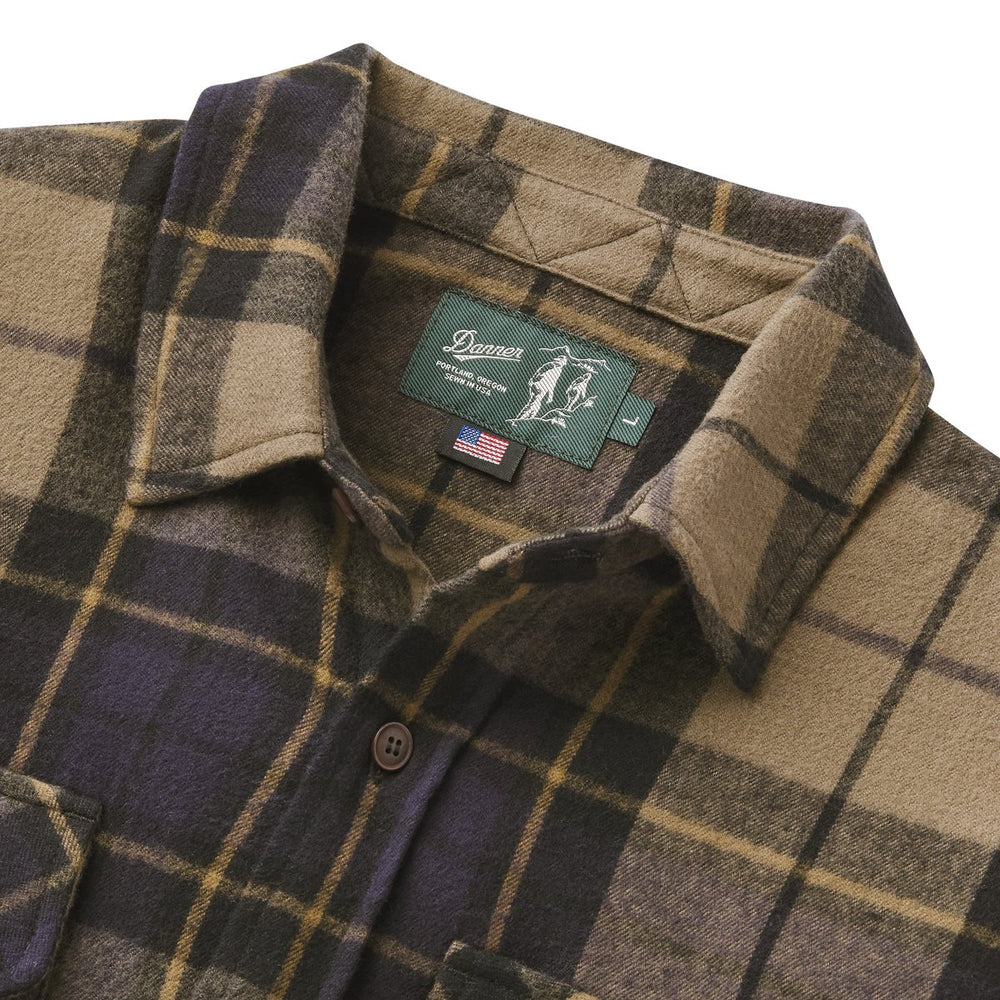 Cedar Mill Cotton Flannel Shirt  Navy/Olive Tartan Plaid | Danner On Sale