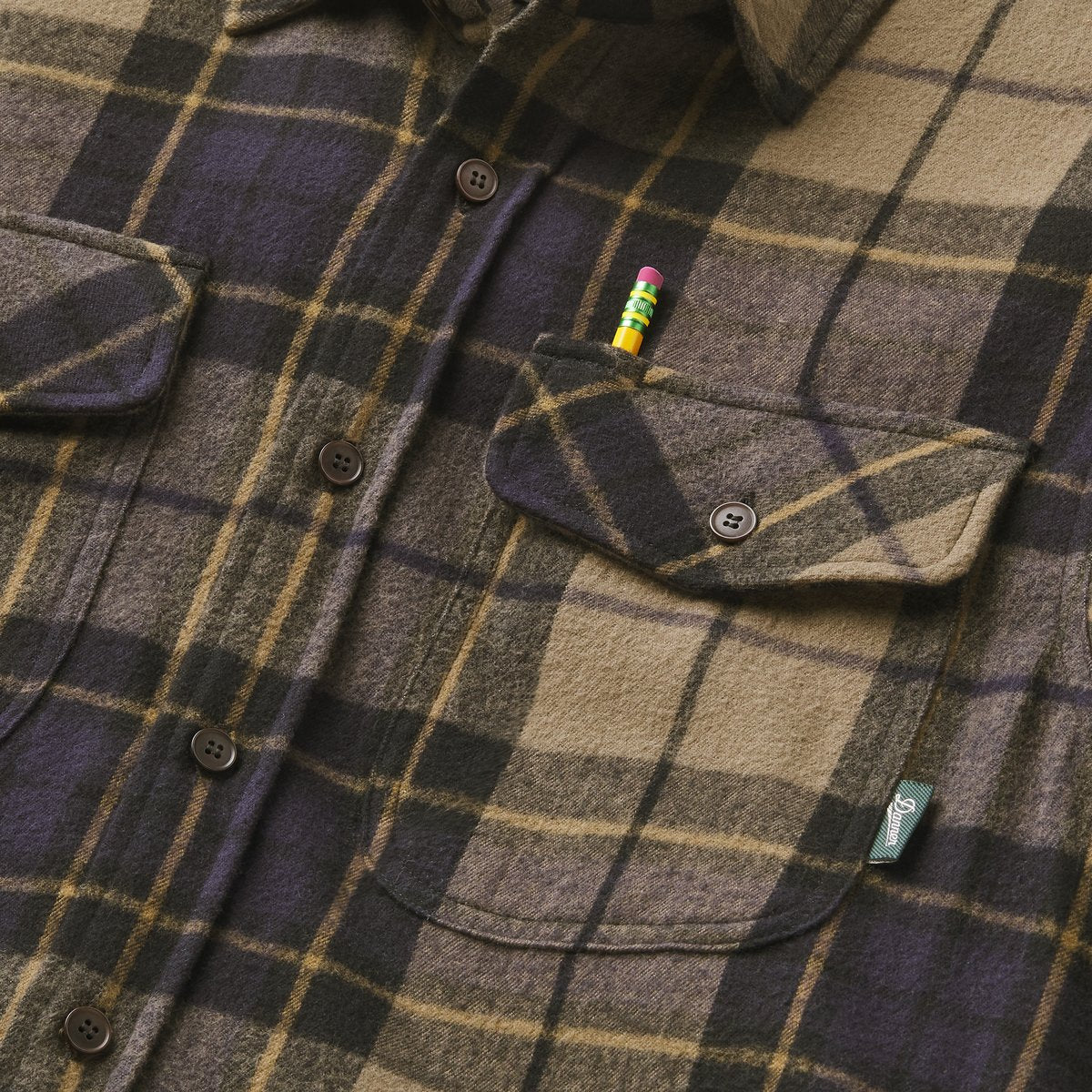 Cedar Mill Cotton Flannel Shirt  Navy/Olive Tartan Plaid | Danner On Sale