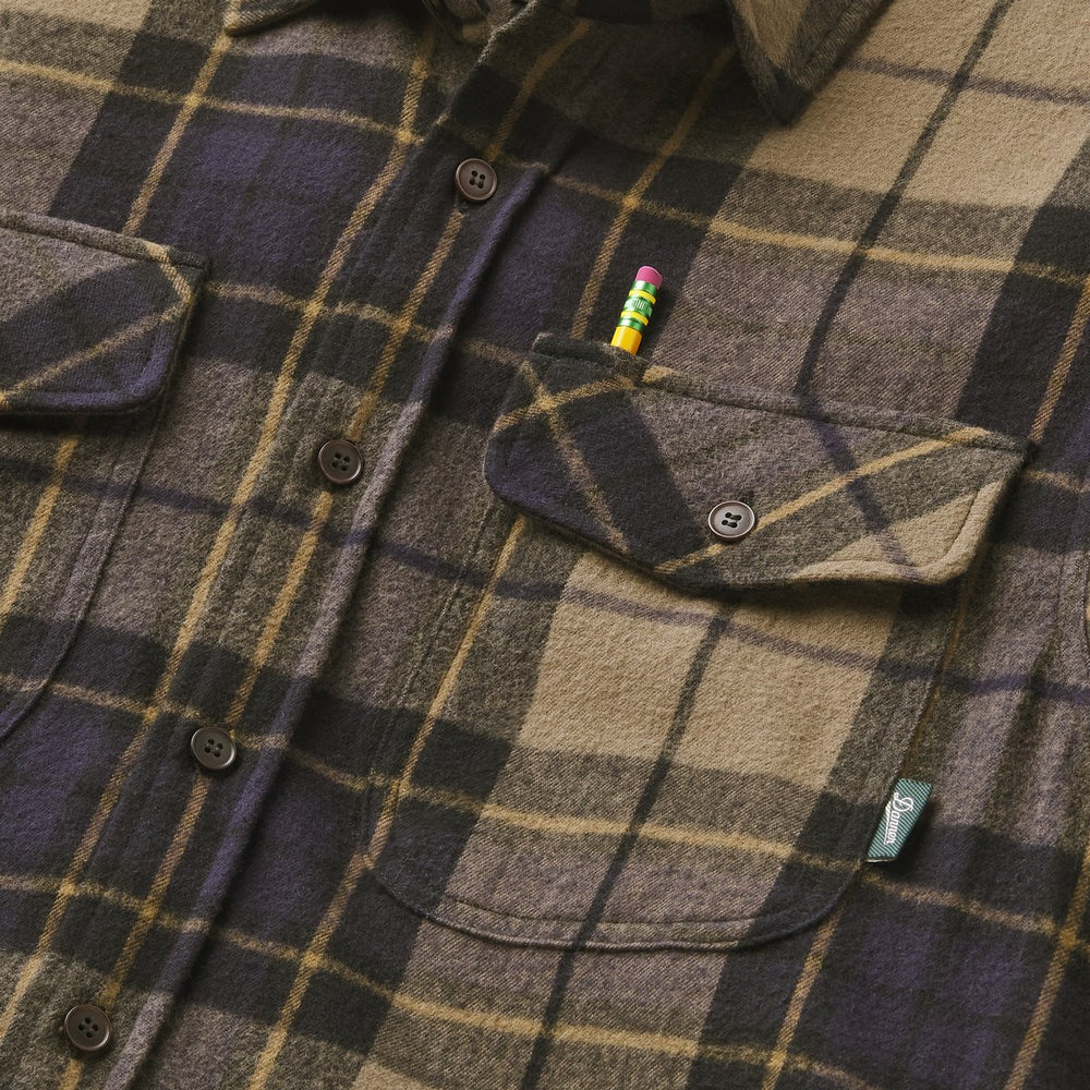 Cedar Mill Cotton Flannel Shirt  Navy/Olive Tartan Plaid | Danner On Sale