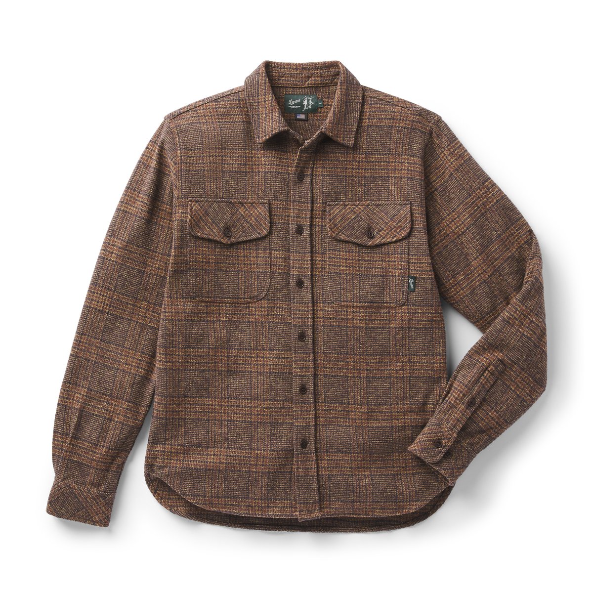 Cedar Mill Cotton Flannel Shirt  Brown/Tan Tweed Plaid | Danner For Sale