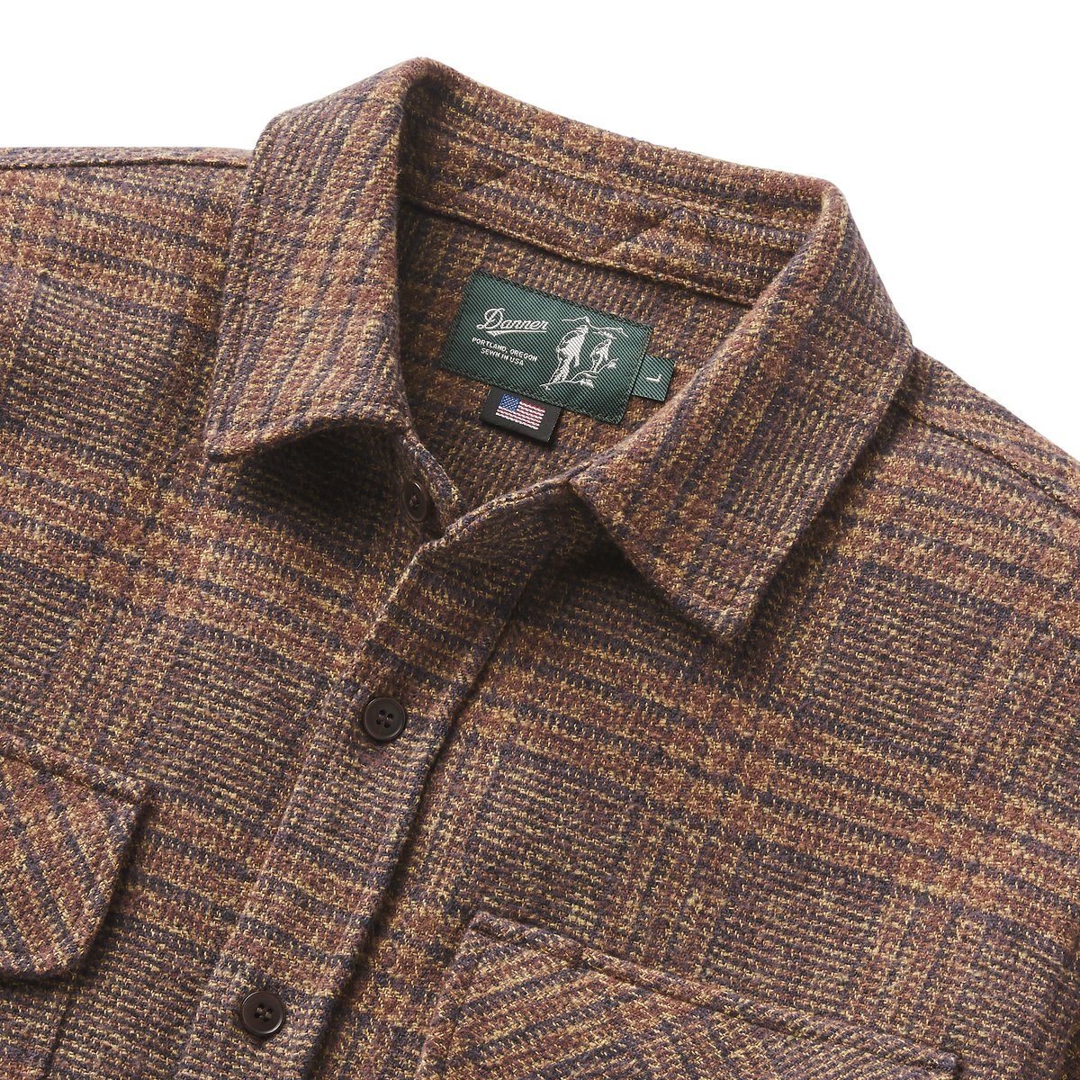 Cedar Mill Cotton Flannel Shirt  Brown/Tan Tweed Plaid | Danner For Sale