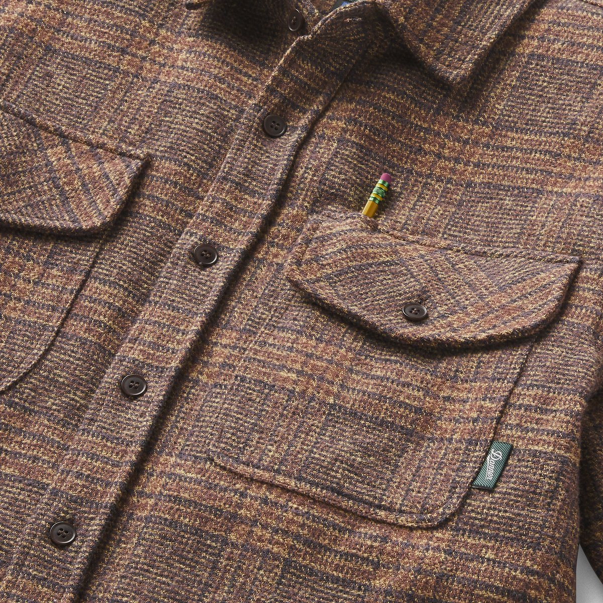 Cedar Mill Cotton Flannel Shirt  Brown/Tan Tweed Plaid | Danner For Sale