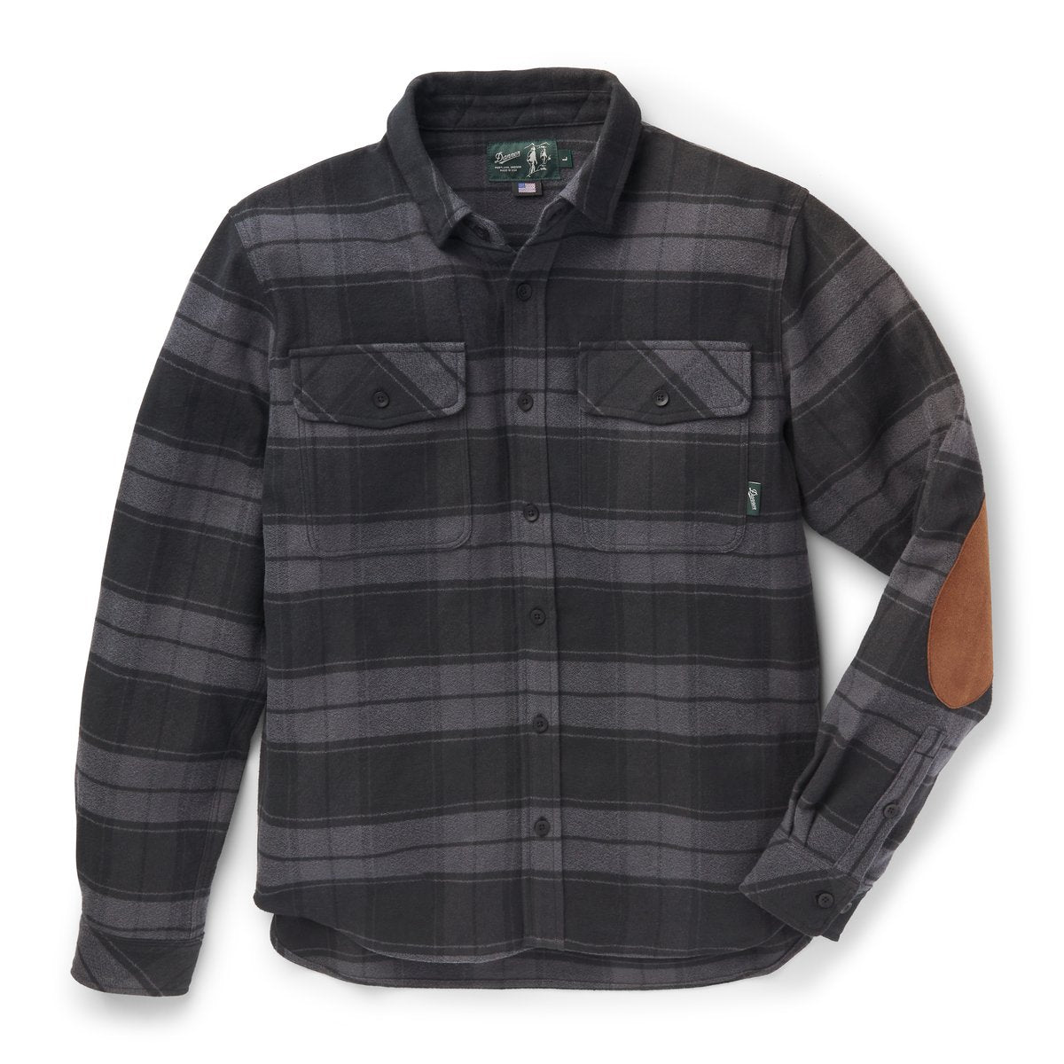 Cedar Mill Cotton Flannel Shirt  Black Plaid | Danner