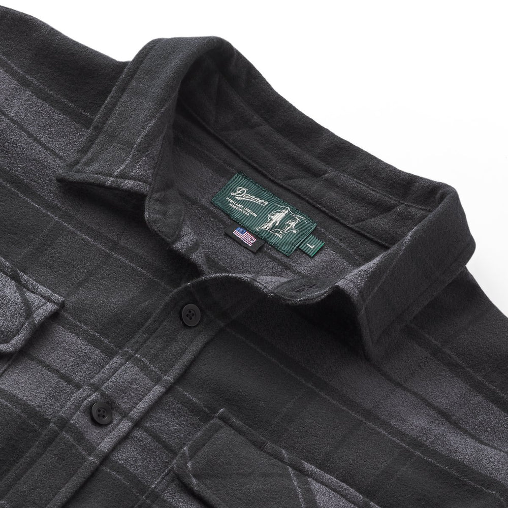 Cedar Mill Cotton Flannel Shirt  Black Plaid | Danner