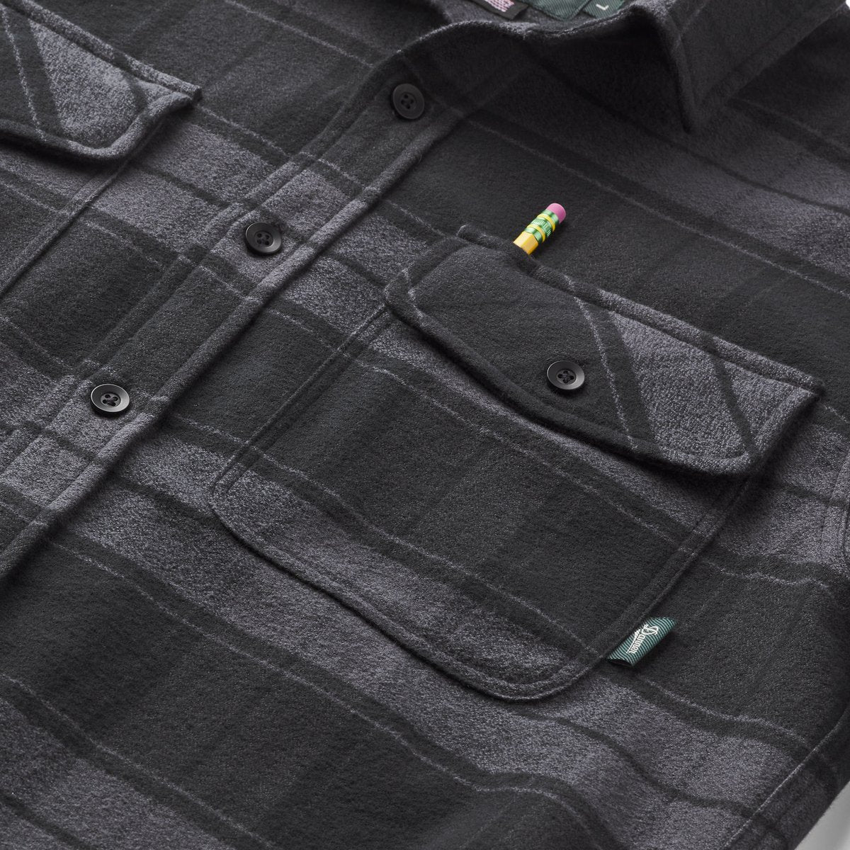 Cedar Mill Cotton Flannel Shirt  Black Plaid | Danner