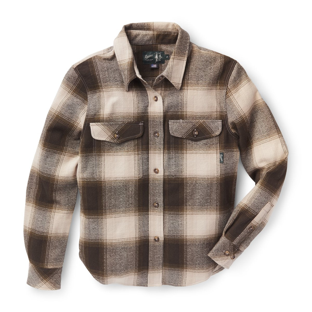 Sauvie Cotton Flannel Shirt  Earth Plaid | Danner For Sale