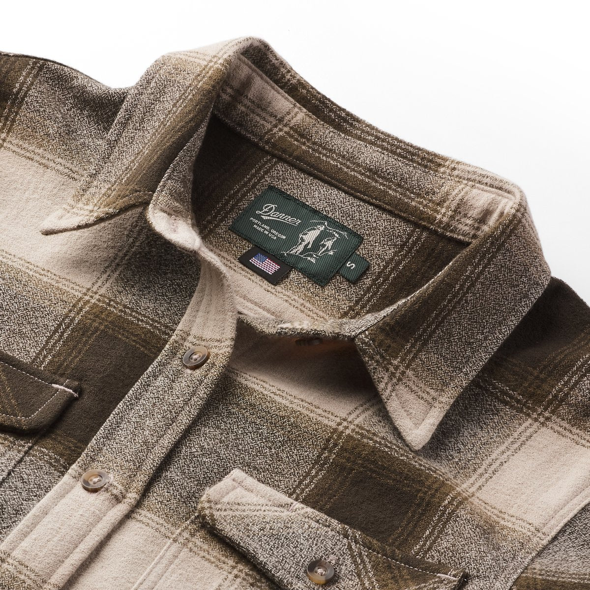 Sauvie Cotton Flannel Shirt  Earth Plaid | Danner For Sale