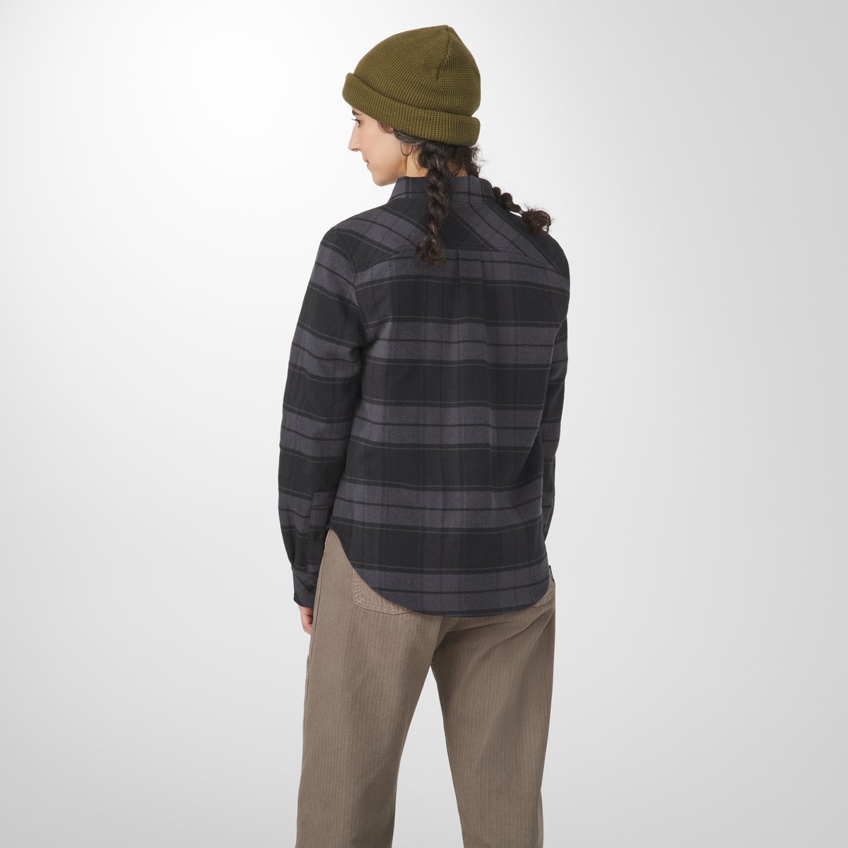 Sauvie Cotton Flannel Shirt  Black Plaid | Danner Discount