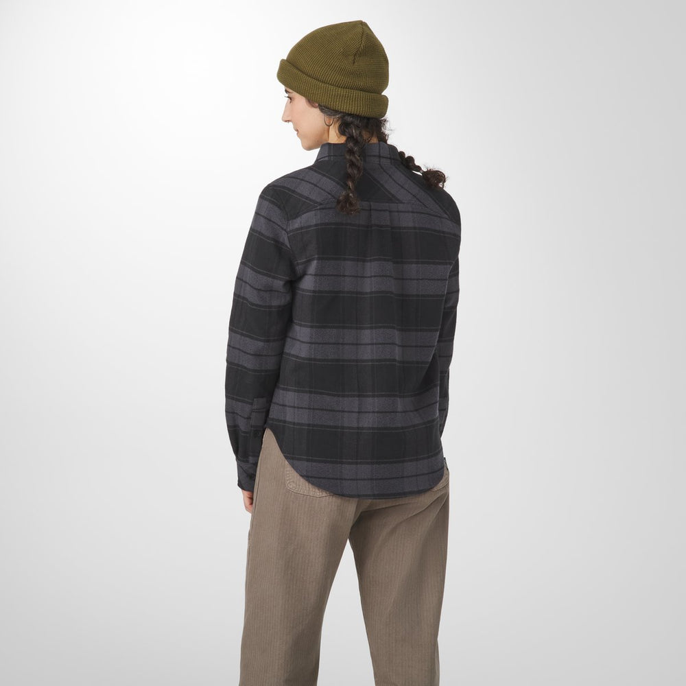 Sauvie Cotton Flannel Shirt  Black Plaid | Danner Discount