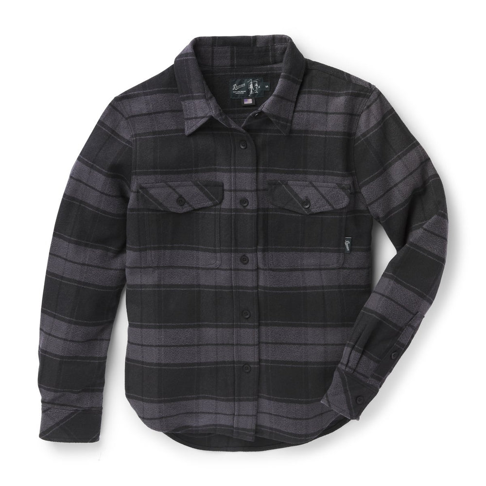 Sauvie Cotton Flannel Shirt  Black Plaid | Danner Discount