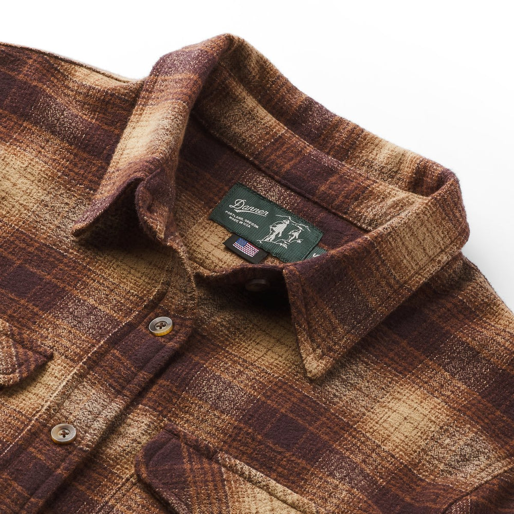 Sauvie Cotton Flannel Shirt  Espresso Plaid | Danner
