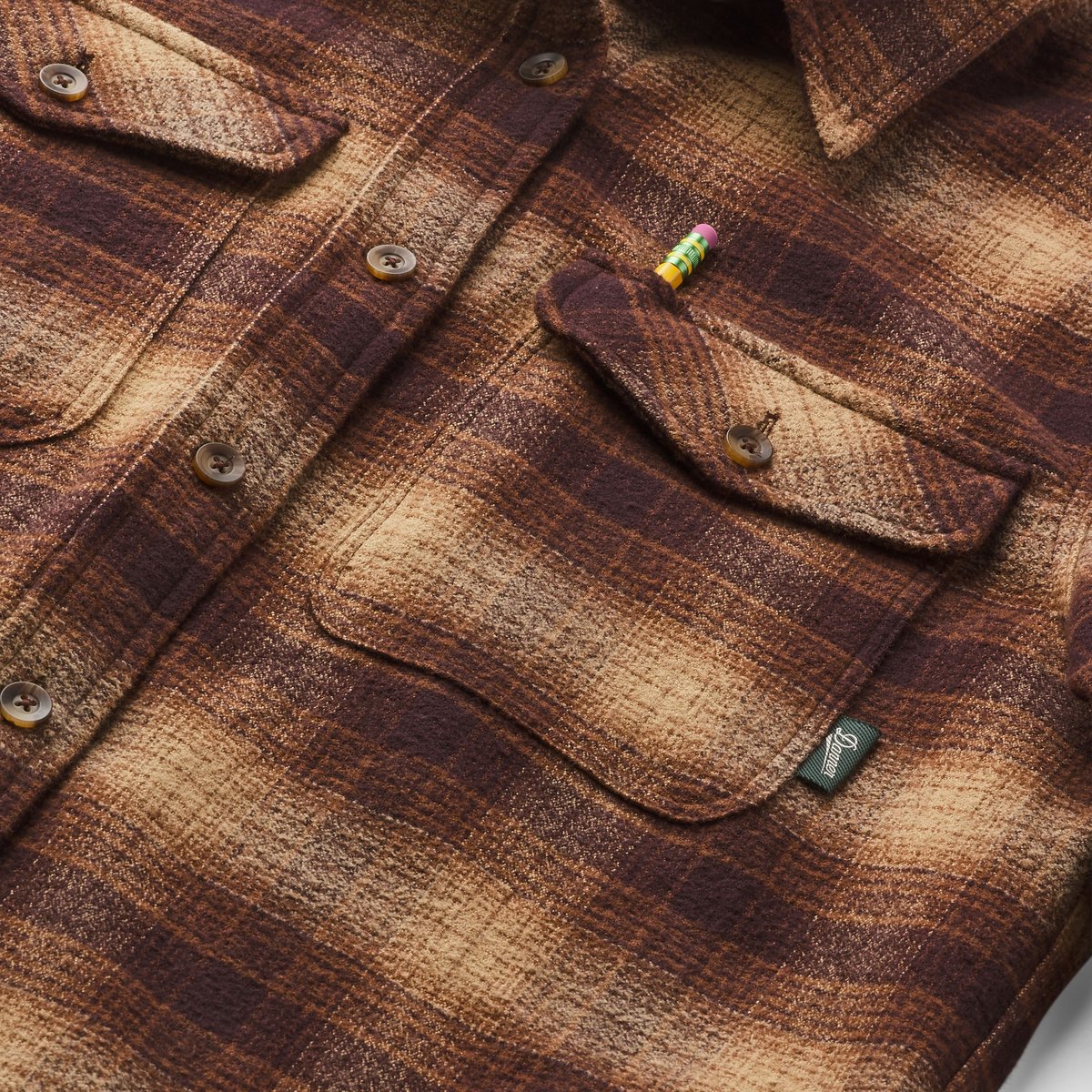 Sauvie Cotton Flannel Shirt  Espresso Plaid | Danner