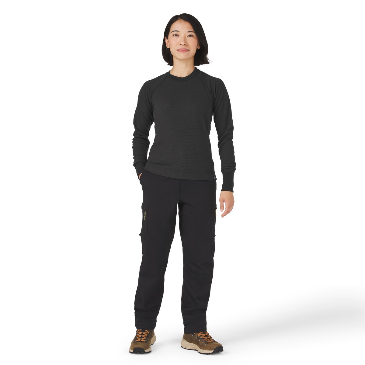 Santiam Waffle LS Tee Black | Danner For Sale