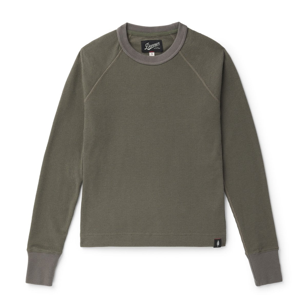 Santiam Waffle LS Tee Dusty Olive | Danner Discount
