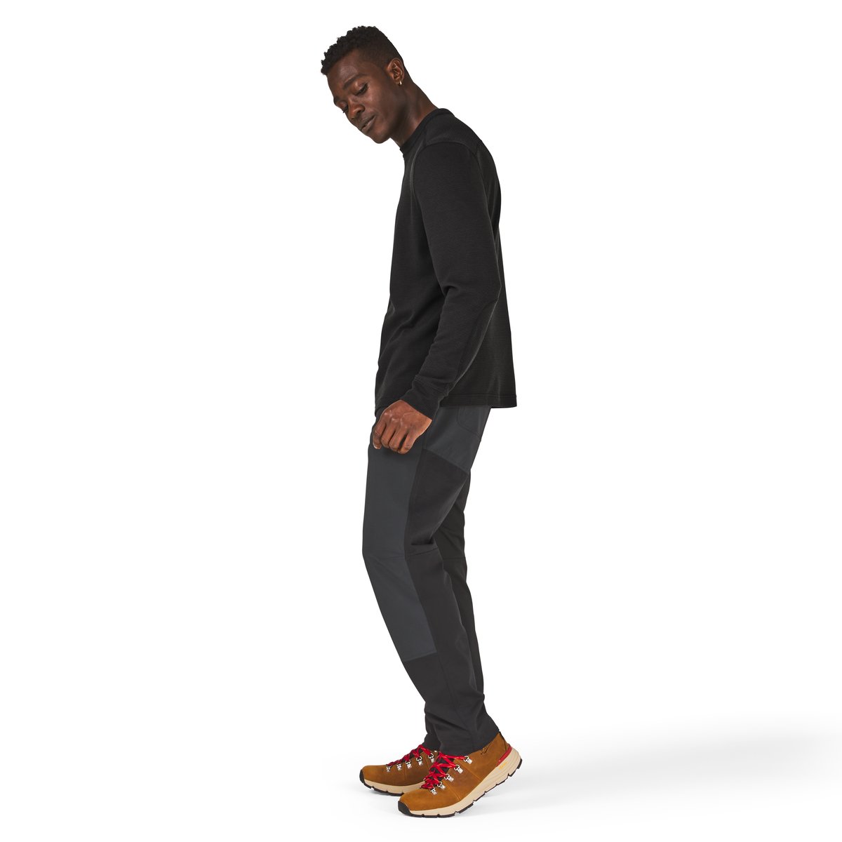 Santiam Waffle LS Tee Black | Danner On Sale