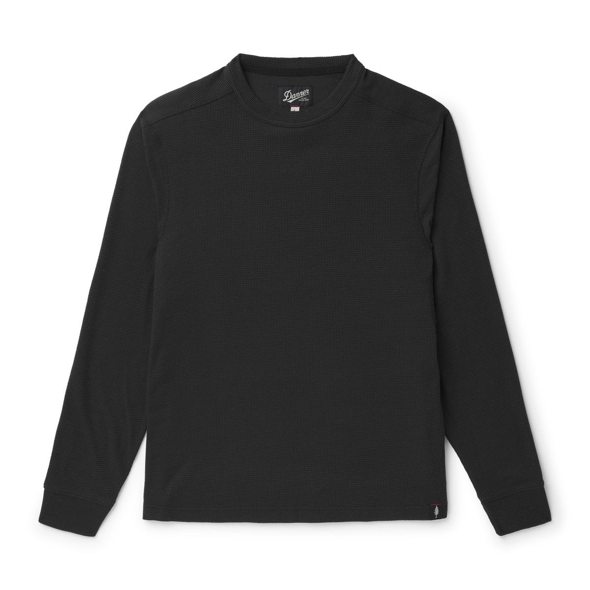 Santiam Waffle LS Tee Black | Danner On Sale