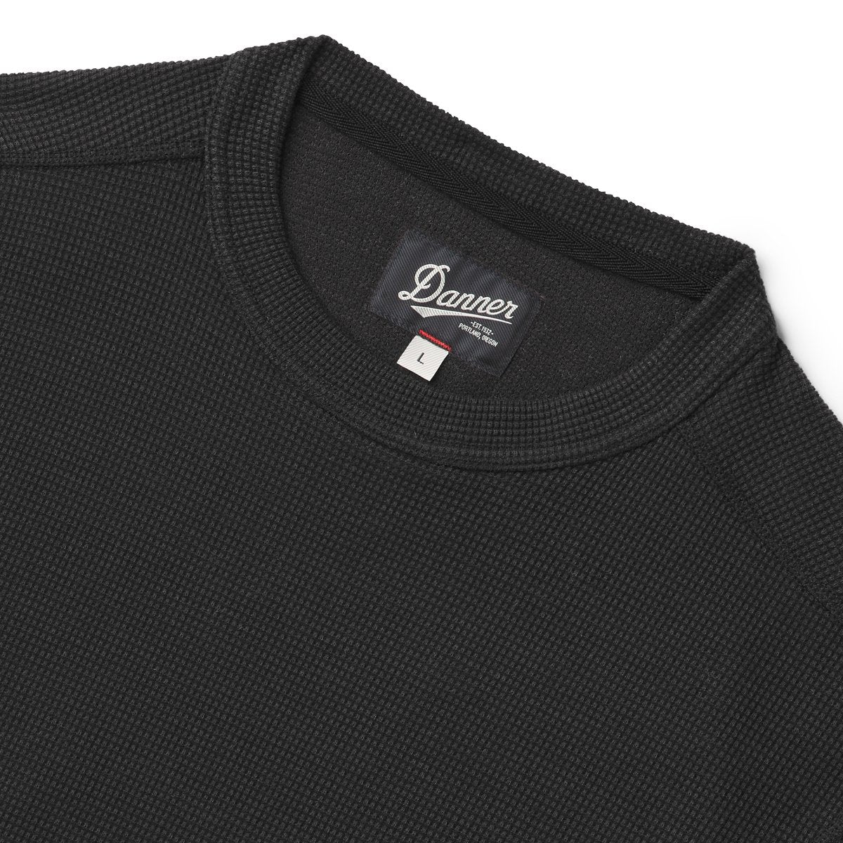 Santiam Waffle LS Tee Black | Danner On Sale
