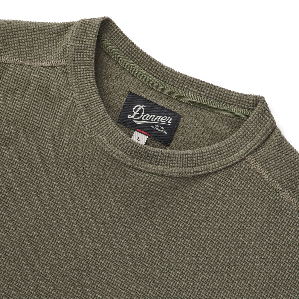 Santiam Waffle LS Tee Dusty Olive | Danner For Sale