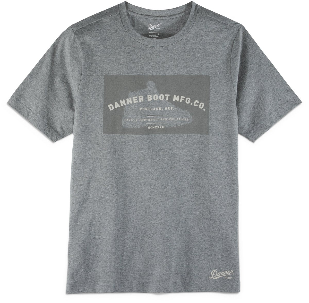 License Plate Tee Heather Gray | Danner For Sale