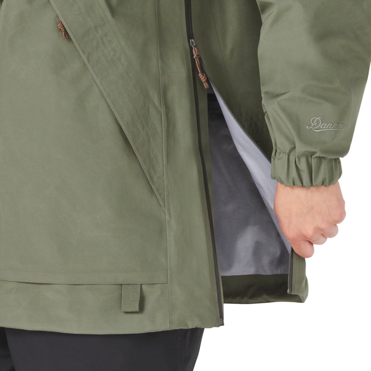 Cascade Crest Packable GTX Jacket Dusty Olive | Danner For Sale