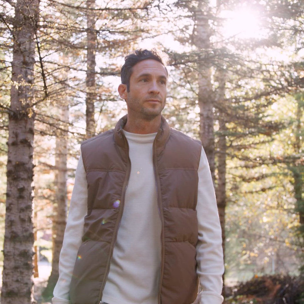 Zigzag Down Vest Dusty Olive | Danner