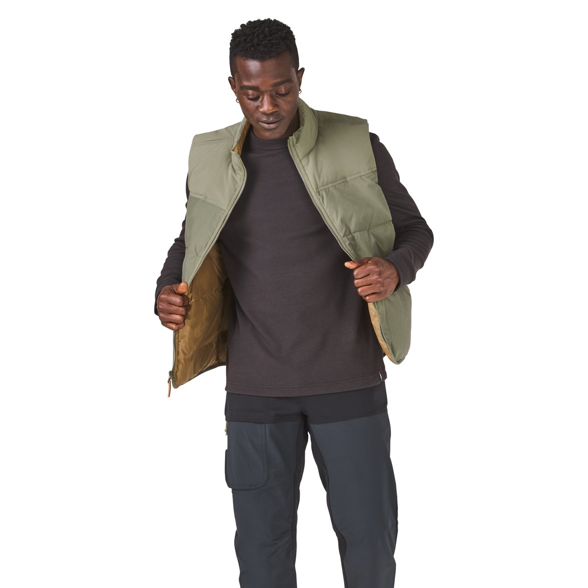 Zigzag Down Vest Dusty Olive | Danner