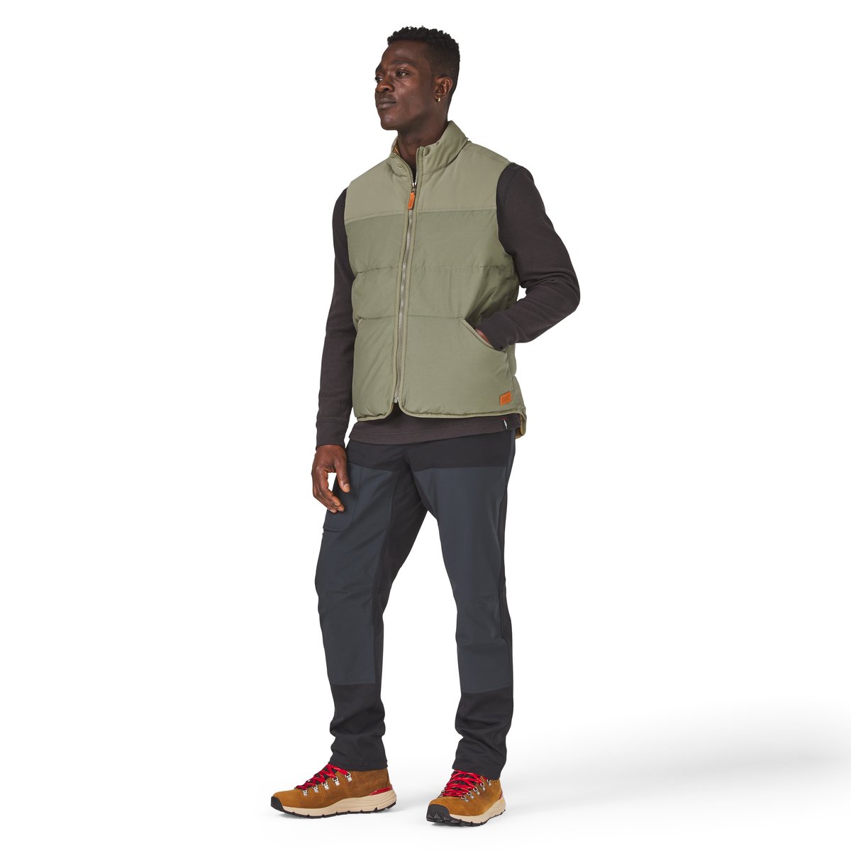 Zigzag Down Vest Dusty Olive | Danner