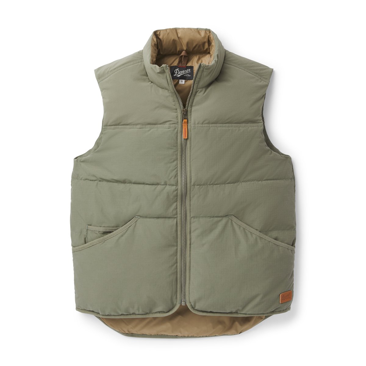 Zigzag Down Vest Dusty Olive | Danner