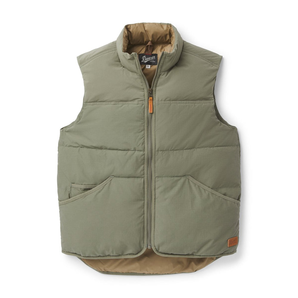 Zigzag Down Vest Dusty Olive | Danner