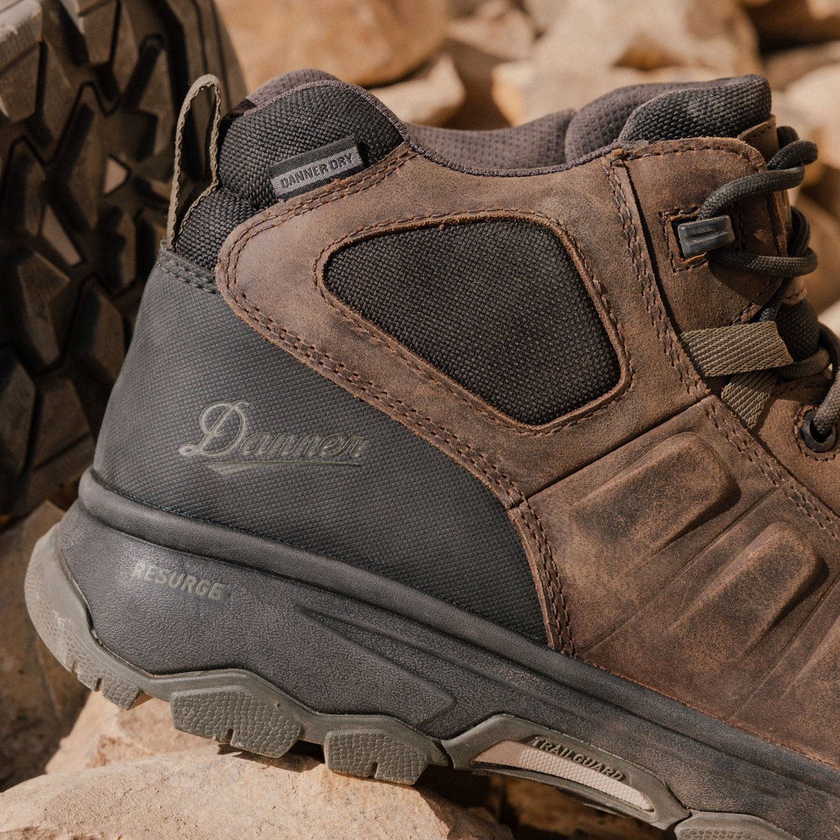 Wheat Ridge Brown/Olive Aluminum Toe | Danner