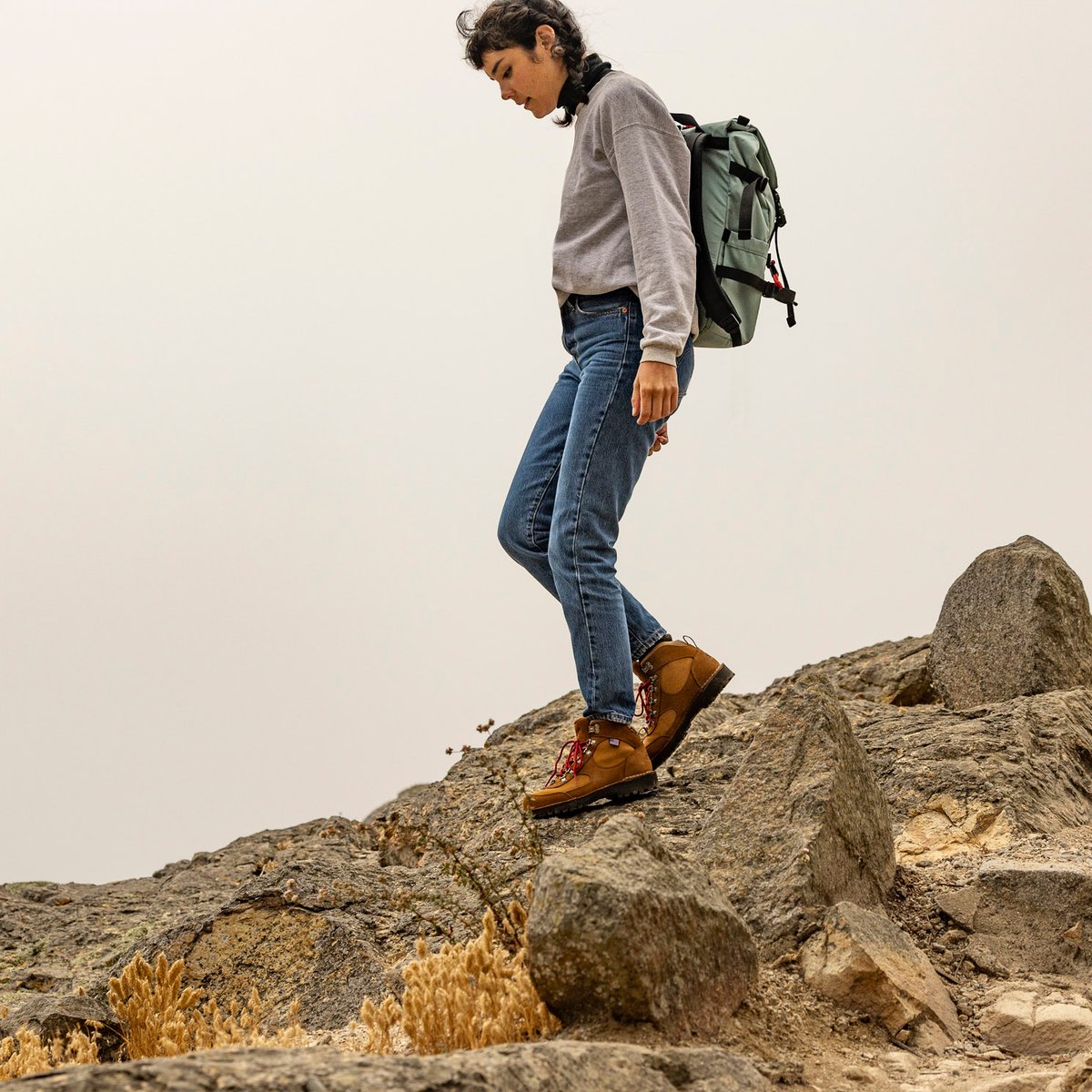 Cascade Crest Grizzly Brown/Rhodo Red | Danner
